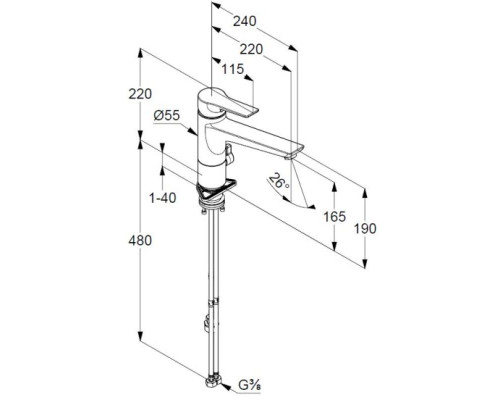 Купить Смеситель для кухни Kludi Mix 329063975 в магазине сантехники Santeh-Crystal.ru