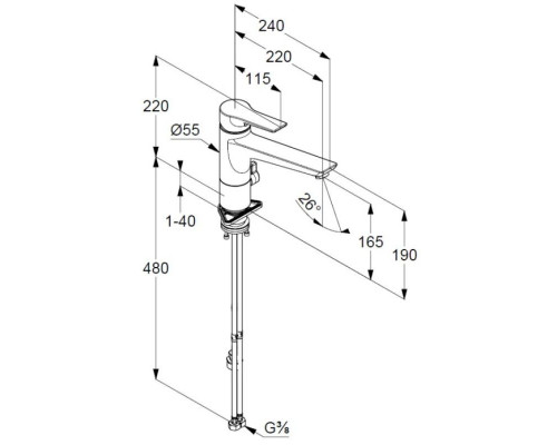 Заказать Смеситель для кухни Kludi Mix 329070575 в магазине сантехники Santeh-Crystal.ru