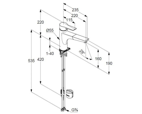 Приобрести Смеситель для кухни Kludi Mix 329430575 в магазине сантехники Santeh-Crystal.ru