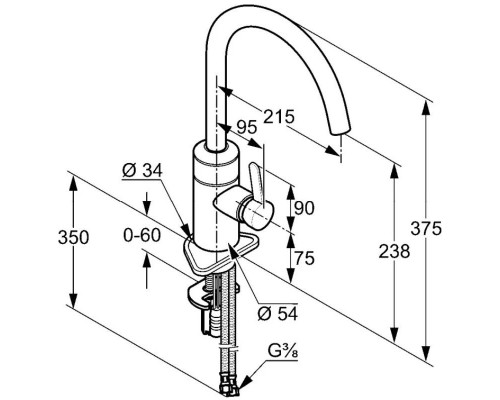 Купить Смеситель для кухни электронный Kludi E-GO 422006675 в магазине сантехники Santeh-Crystal.ru
