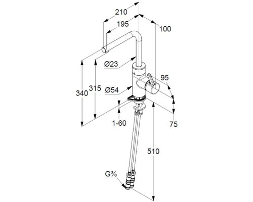 Приобрести Смеситель для кухни электронный Kludi E-GO 422300575 в магазине сантехники Santeh-Crystal.ru