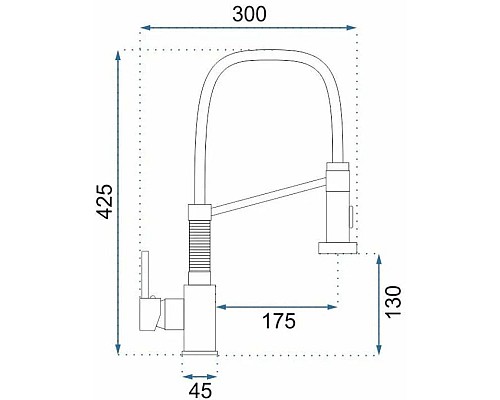 Купить Смеситель для кухни Rea Spring REA-B4804 в магазине сантехники Santeh-Crystal.ru