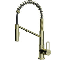 Смеситель для кухни с подключением к фильтру Omoikiri Mikawa 2 Plus-SB-LG светлое золото 4994453