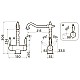Купить Смеситель для кухни с подключением к фильтру Omoikiri Amagasaki-GB графит 4994362 в магазине сантехники Santeh-Crystal.ru