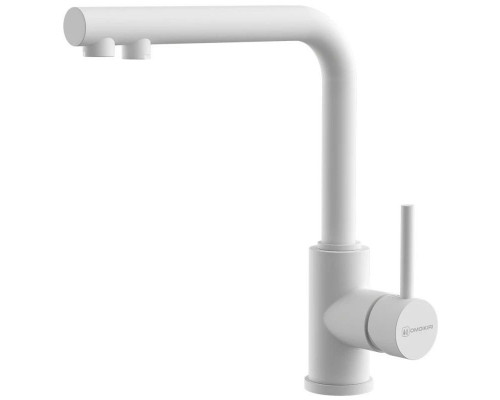 Приобрести Смеситель для кухни с подключением к фильтру Omoikiri Nakagawa 2 Plus-WH белый 4994415 в магазине сантехники Santeh-Crystal.ru