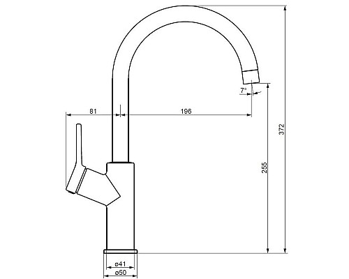 Приобрести Смеситель для кухни Damixa Eclipse DX310720300 в магазине сантехники Santeh-Crystal.ru