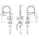 Заказать Смеситель для кухни с подключением к фильтру Paulmark Gravity Gr213188-B в магазине сантехники Santeh-Crystal.ru