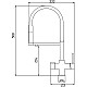 Купить Смеситель для кухни с подключением к фильтру Rose R758Y в магазине сантехники Santeh-Crystal.ru