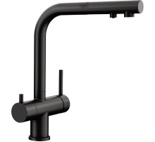 Смеситель для кухни с подключением к фильтру Blanco Fontas-S II черный матовый 526672