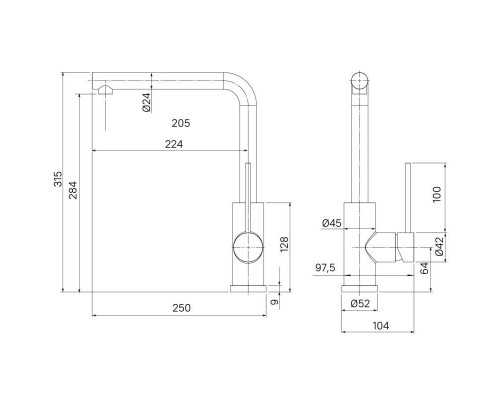 Заказать Смеситель для кухни IDDIS Rule RULBLL0i05 в магазине сантехники Santeh-Crystal.ru