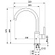 Купить Смеситель для кухни Point серый PN3101AL в магазине сантехники Santeh-Crystal.ru