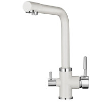 Смеситель для кухни с подключением к фильтру Point белый PN3103W