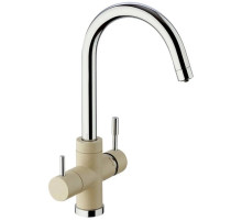 Смеситель для кухни с подключением к фильтру Paini Cox Granite Sahara 7855643CR3V11L2KM