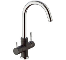 Смеситель для кухни с подключением к фильтру Paini Cox Metallic Black 7844643CR3V11L2KM
