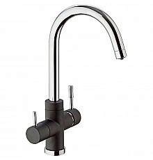 Смеситель для кухни с подключением к фильтру Paini Cox Metallic Black 7844643CR3V11L2KM