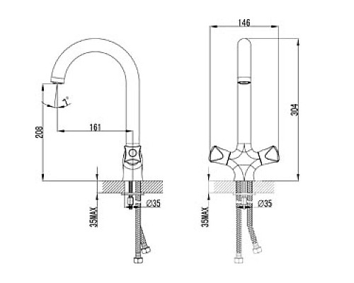 Купить Смеситель для кухни Lemark Pallada LM2605C в магазине сантехники Santeh-Crystal.ru