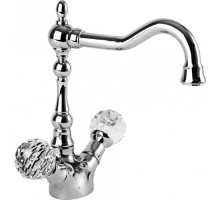 Смеситель на раковину хром, ручки Swarovski Cezares Atlantis ATLANTIS-LS2-A-01-Sw