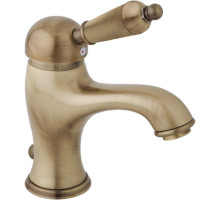 Смеситель для раковины бронза, ручка металл Cezares Elite ELITE-LSM1-02-M