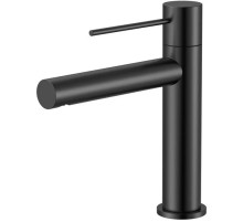 Смеситель для раковины Vincea Aspire VBF-4AS01MB без донного клапана, черный матовый