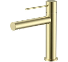 Смеситель для раковины Vincea Aspire VBF-4AS01BG без донного клапана, золотой матовый