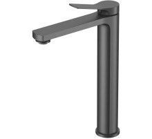 Смеситель для раковины Vincea Arco VBF-4AR02GM без донного клапана, вороненая сталь