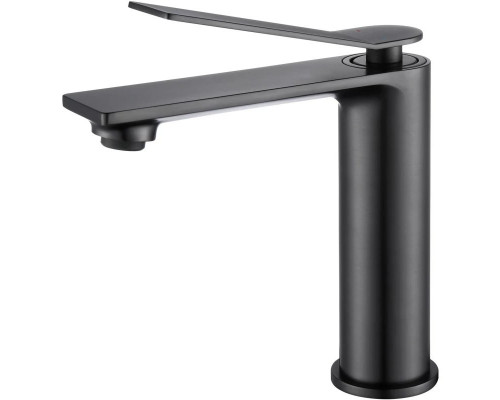 Смеситель для раковины Vincea Verse VBF-2VE1GM без донного клапана, вороненая сталь