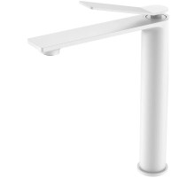 Смеситель для раковины Vincea Verse VBF-2VE2MW без донного клапана, белый матовый