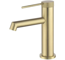 Смеситель для раковины Vincea Rim VBF-2RM1BG без донного клапана, золотой матовый