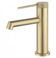 Смеситель для раковины Vincea Rim VBF-2RM1BG без донного клапана, золотой матовый