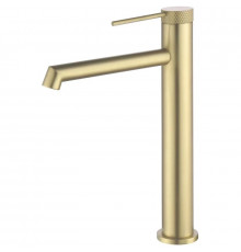 Смеситель для раковины Vincea Rim VBF-2RM2BG без донного клапана, золотой матовый