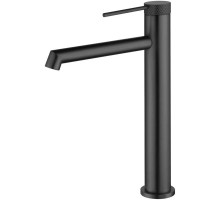 Смеситель для раковины Vincea Rim VBF-2RM2GM без донного клапана, вороненая сталь