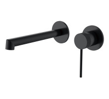 Смеситель для раковины Vincea Rim VBFW-2RM1MB встраиваемый, без донного клапана, черный матовый