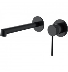 Смеситель для раковины Vincea Rim VBFW-2RM1MB встраиваемый, без донного клапана, черный матовый