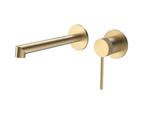 Смеситель для раковины Vincea Rim VBFW-2RM1BG встраиваемый, без донного клапана, золотой матовый