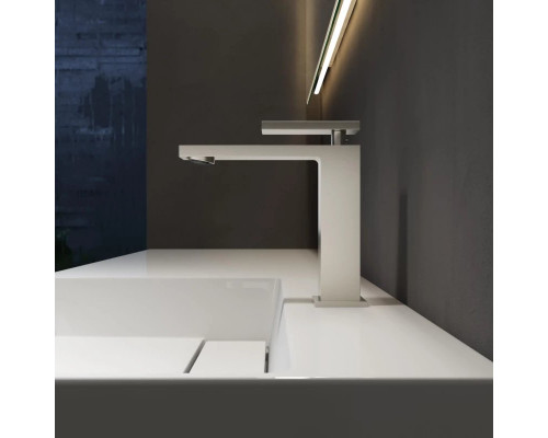 Смеситель для раковины Vincea Dice VBF-2DS1BN без донного клапана, сатин