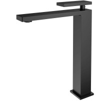 Смеситель для раковины Vincea Dice VBF-2DS2MB без донного клапана, черный матовый