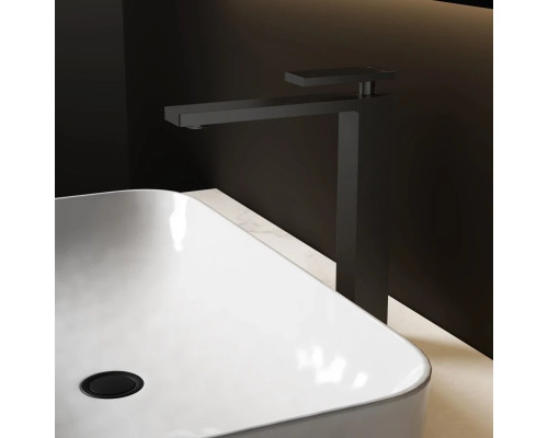 Смеситель для раковины Vincea Dice VBF-2DS2MB без донного клапана, черный матовый