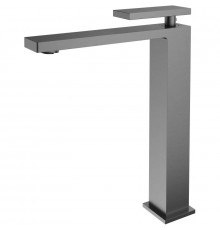 Смеситель для раковины Vincea Dice VBF-2DS2GM без донного клапана, вороненая сталь