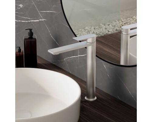 Смеситель для раковины Vincea Vogue VBF-2VS2BN без донного клапана, сатин