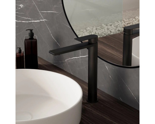 Смеситель для раковины Vincea Vogue VBF-2VS2MB без донного клапана, черный матовый