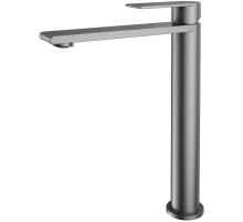 Смеситель для раковины Vincea Vogue VBF-2VS2GM без донного клапана, вороненая сталь