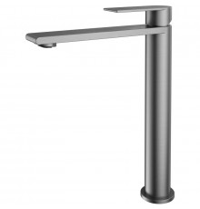 Смеситель для раковины Vincea Vogue VBF-2VS2GM без донного клапана, вороненая сталь