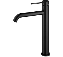 Смеситель для раковины Vincea City VBF-2C2MB без донного клапана, черный матовый