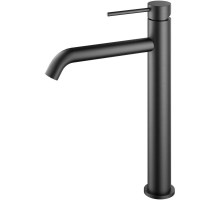 Смеситель для раковины Vincea City VBF-2C2GM без донного клапана, вороненая сталь