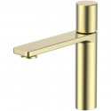 Смеситель для раковины Vincea Vogue VBF-4V3BG без донного клапана, золотой матовый