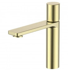 Смеситель для раковины Vincea Vogue VBF-4V3BG без донного клапана, золотой матовый