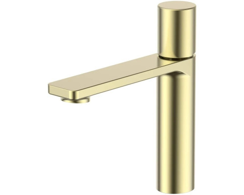 Смеситель для раковины Vincea Vogue VBF-4V3BG без донного клапана, золотой матовый