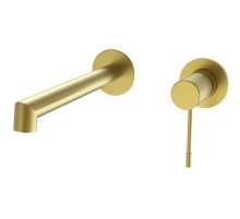 Смеситель для раковины Vincea Desire VBFW-1D1BG встраиваемый, без донного клапана, золотой матовый