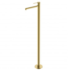 Смеситель напольный для раковины Vincea Rim VFBF-2R1BG золотой матовый