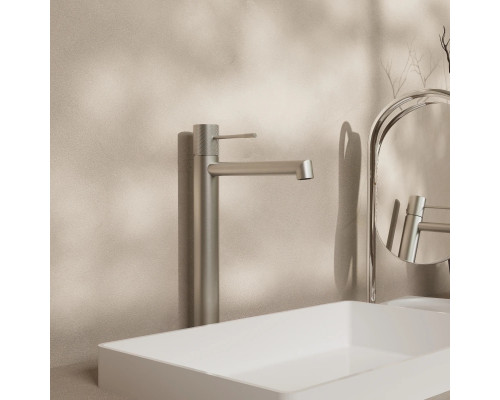 Смеситель для раковины Vincea Desire VBF-1D2BN без донного клапана, сатин